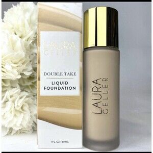 Laura Geller Double Take Liquid Matte Foundation 1fl Oz  Light NIB
